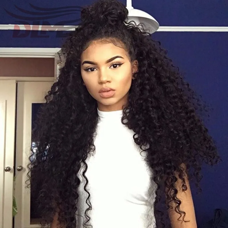 New Fantasy Virgin Hair Full Lace Human Hair Wigs Indian Bouncy Afro