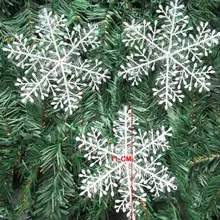 Рождественские украшения 30 шт белый снег хлопья лента со снежинками Рождественский Декор праздничные вечерние украшения Рождественские принадлежности