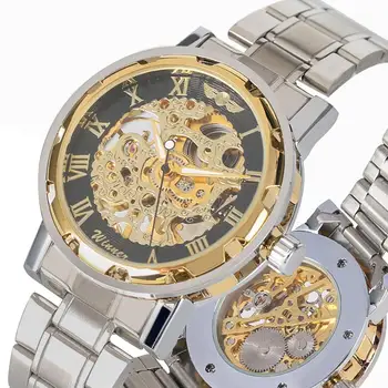 

Men Watches Mechanical Watch Automatic Handing Winding Luxury Top Brand Wrist Watch Men Skeleton Watches Timepieces reloj hombre