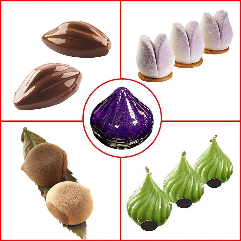 

SILIKOLOVE New 3D Heart Flower Shape Silicone Cake Mold Mousse Dessert Bakeware Mould For Baking Decorating Tools