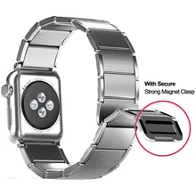 Новейший ремешок для Apple Watch 4 44 мм из нержавеющей стали с магнитной застежкой ремешок для часов Apple Series 1 2 3 ремешок для часов 42 мм