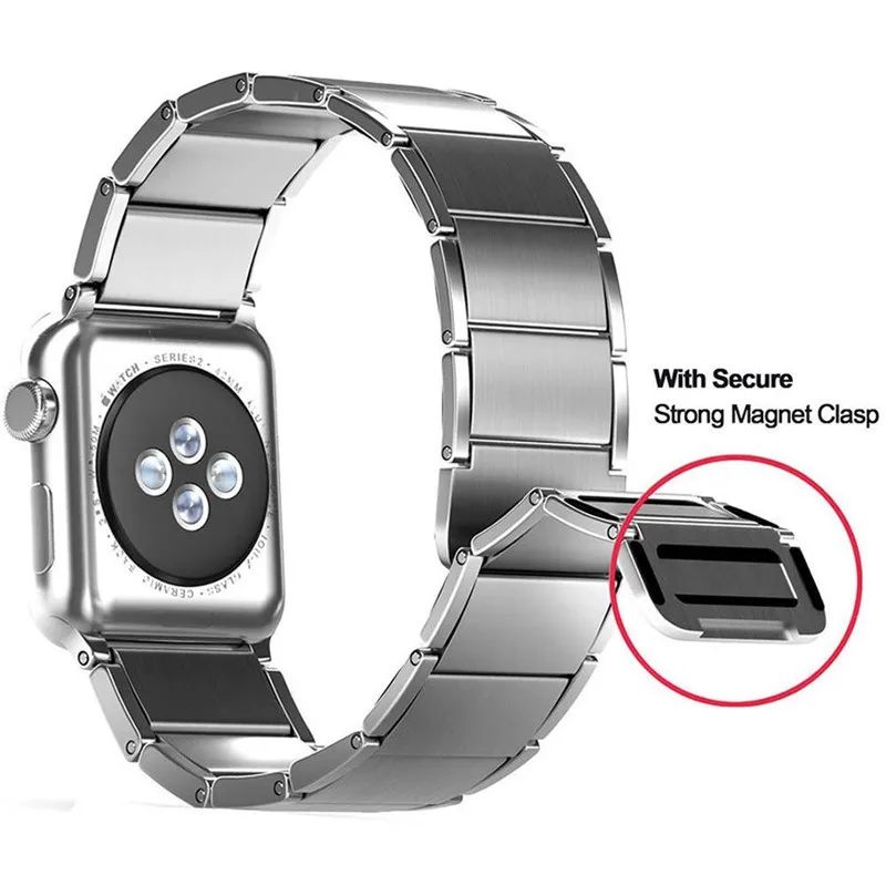 Newest Wrist Strap For Apple Watch 4 44mm Stainless Steel Magnetic Clasp Watch Band For Apple Series 1 2 3 Watchband 42mm Newest Wrist Strap For Apple Watch 4 44mm Stainless Steel Magnetic Clasp Watch Band For Apple Series 1 2 3 Watchband 42mm