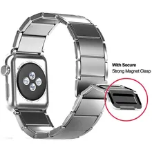 Newest Wrist Strap For Apple Watch 4 44mm Stainless Steel Magnetic Clasp Watch Band For Apple Series 1 2 3 Watchband 42mm