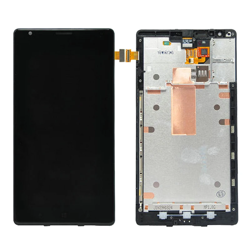 

6.0" inch For Nokia Lumia 1520 LCD Display Digitizer Touch Screen Panel Assembly With Frame Free Shipping