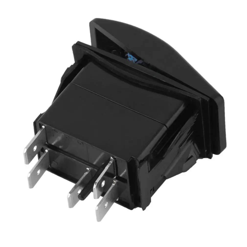 12V 20A Bar Carling Rocker Toggle Switch Blue LED Light Car Boat Sales 5 Pin M25in Switches