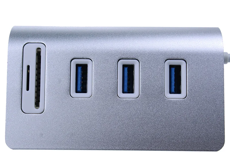 USB 3,0 3-Порты и разъёмы Alumin Um HubWith SD/TF Card Reader Combo для MacBook Air, MacBook Pro, MacBook Pro, MacBook, Mac Mini, ПК и ноутбуков