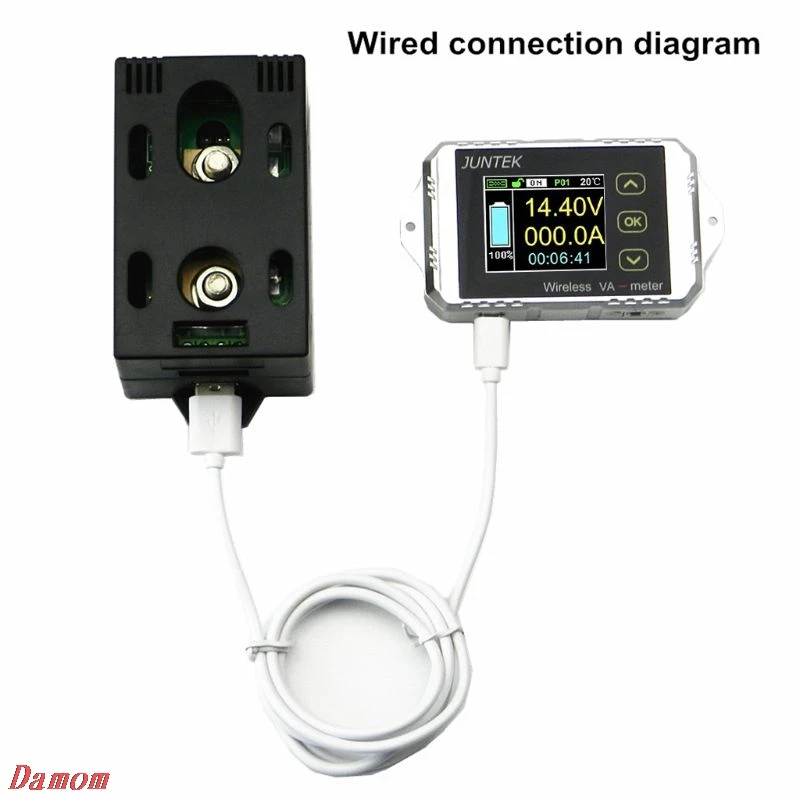Koop DC 120V 50A ~ 300A Draadloze Ampèremeter Voltage KWh Watt Meter Auto Batterij Coulombmeter 2019 NIEUWE