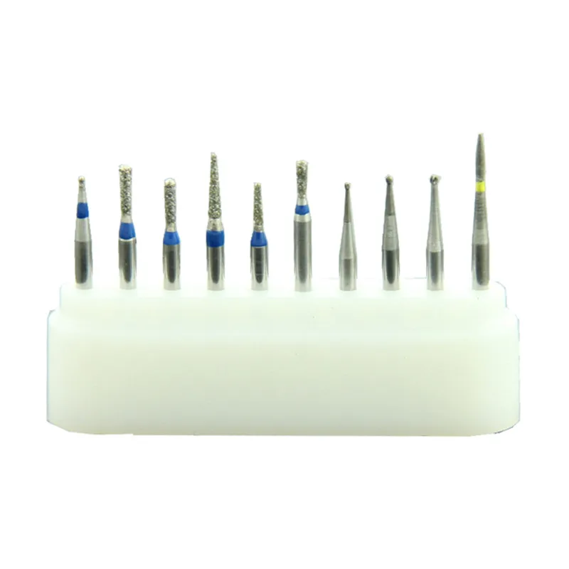 10 pieces/box Dental Diamond Burs Drill For Micro Invasive Surgery
