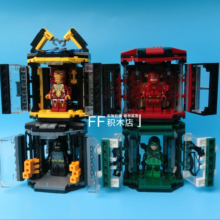 

Marvel DC Hall of Armor Batman Iron Man Arrow Flash Building Bricks Block  Figures Minifigures Learning Toy Compatible With Lego
