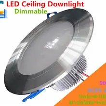 4in. 9 Вт Диммируемые светодиодные потолочные светильники AC85-265V ультра яркая Скрытая решетка светильники Mall лампа CE 110 V 220 V Внутреннее освещение