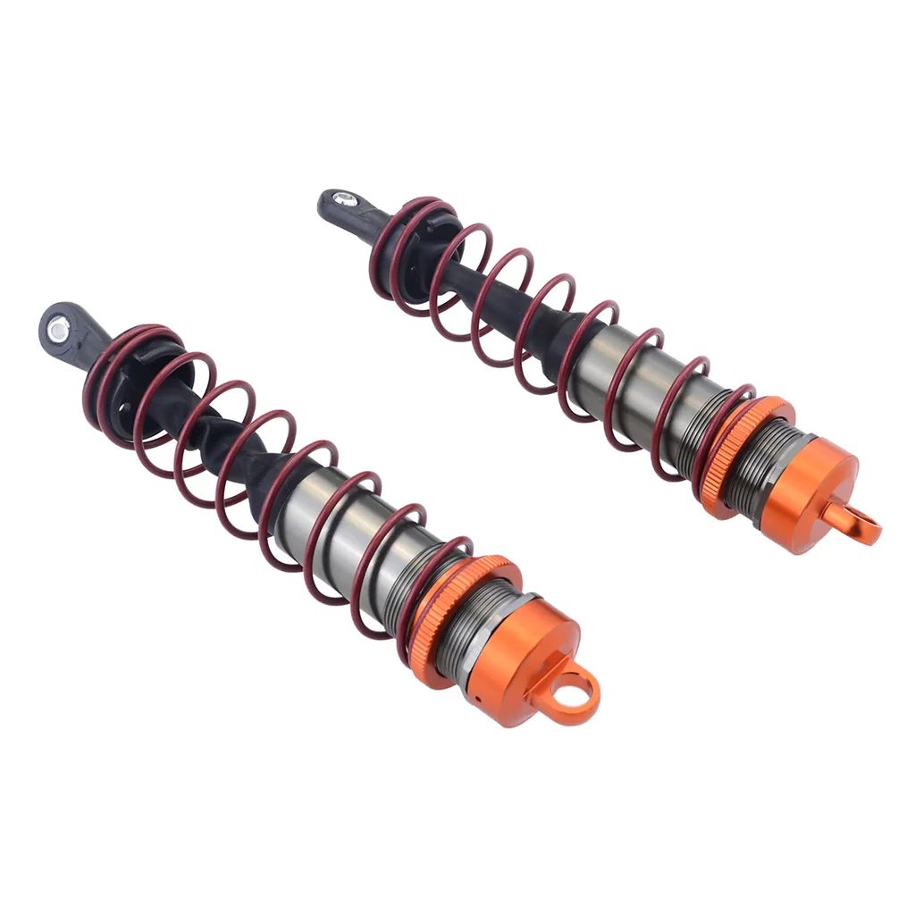2pcs Aluminum Alloy 110mm Rear Shock Absorber Damper for 1/8 RC Buggy Truck Truggy Replacement