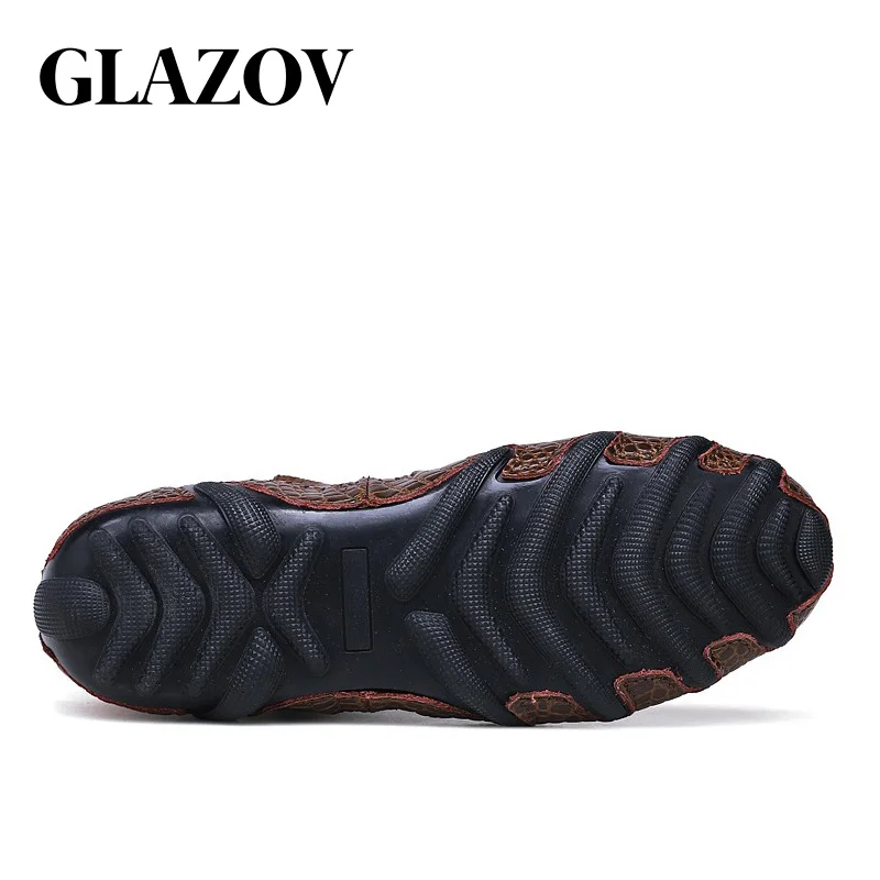 Новинка 2019 осенне зимние модные мужские ботинки GLAZOV повседневная мужская обувь в