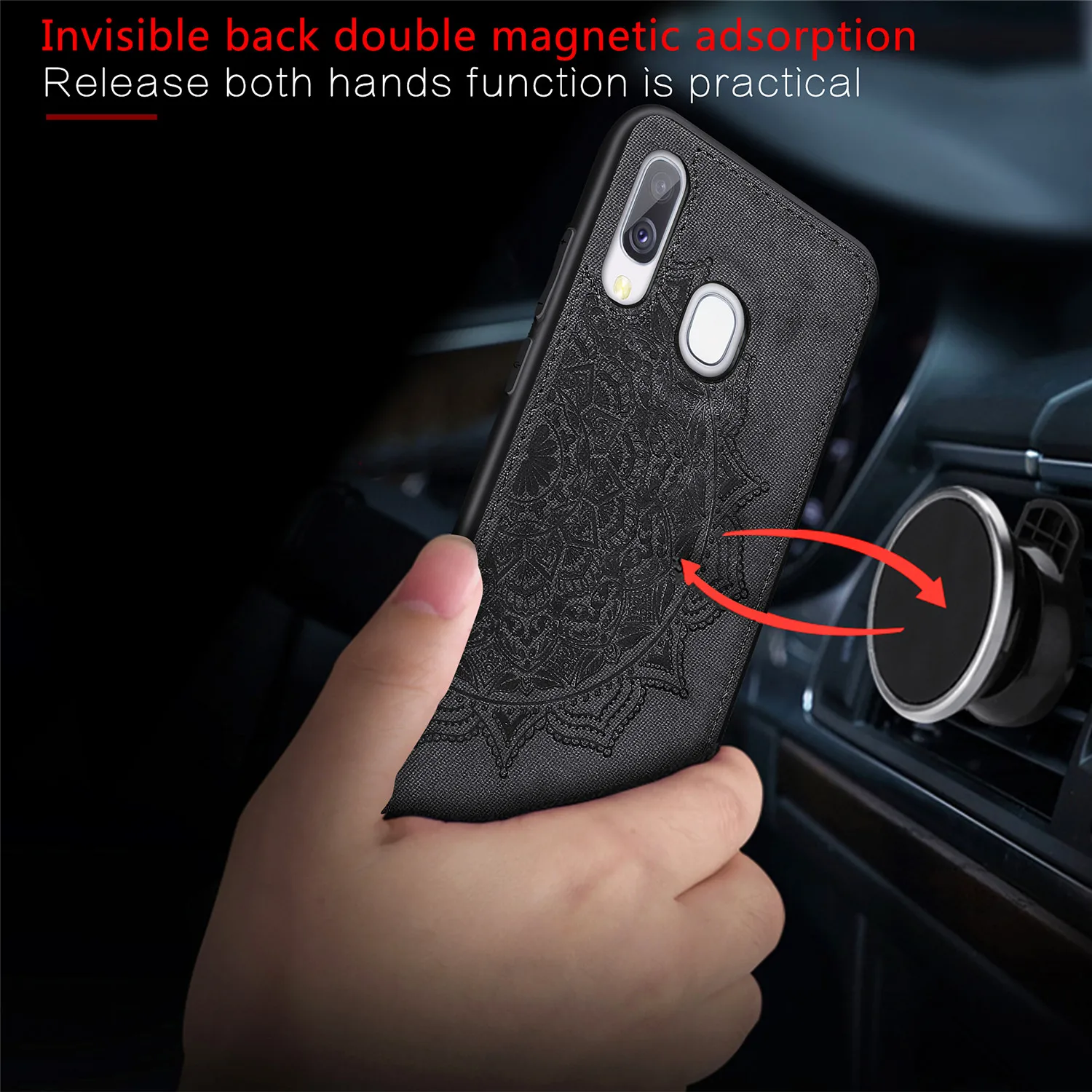 

For Samsung A40 Case Ultra Slim Business Fabric Cloth Soft Protect Cases Cover for Galaxy A40 GalaxyA40 A 40 A405 SM-A405F A405F
