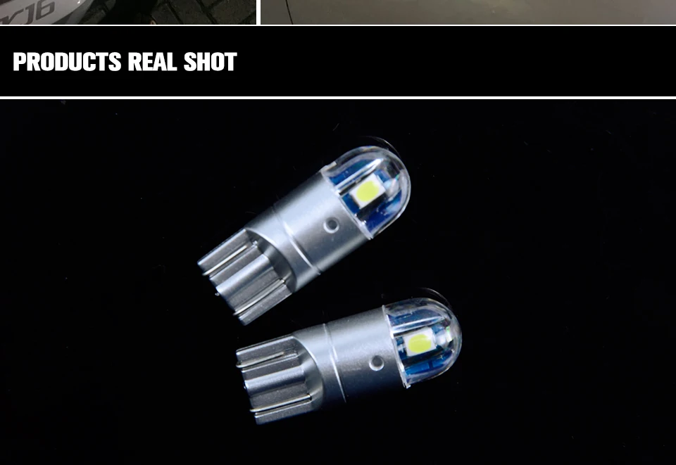 2PCS Car Styling Car Auto LED T10 194 W5W Canbus 10 SMD 5630 LED Light Bulb No Error LED Light Parking T10 LED Car Side Light (2)