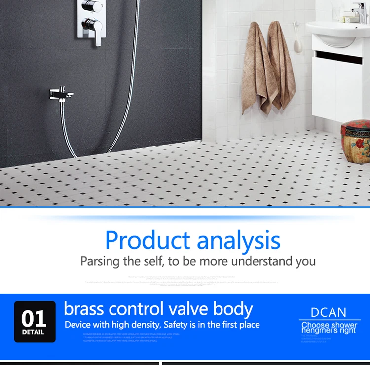10 Inch Air Shower Head Set Booster Saving Water Concealed Wall Mounted Box Shower Kit  Rainfall Brass Bath &Shower Faucets (19)