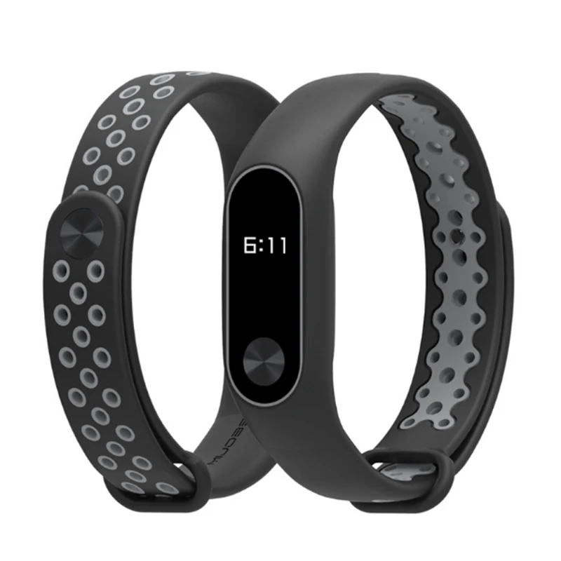 Ремешок для Miband 2 спортивный выпуск дышащий двухцветный сменный ремешок на