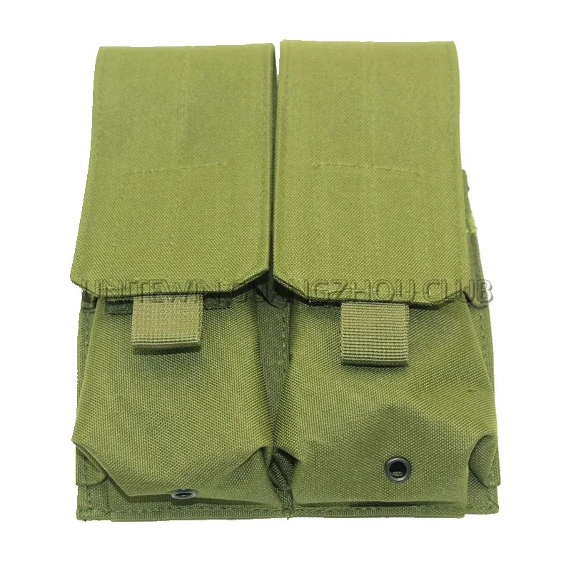 Тактическая Сумка MOLLE PALS Double Stack Rifle Magazine Mag Top Flap черный цвет