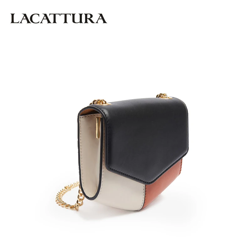 

LACATTURA Small Flap Women Messenger Bags Split Leather Designer Shoulder Bag Lady Lovely Summer Clutch Crossbody Bag for Women