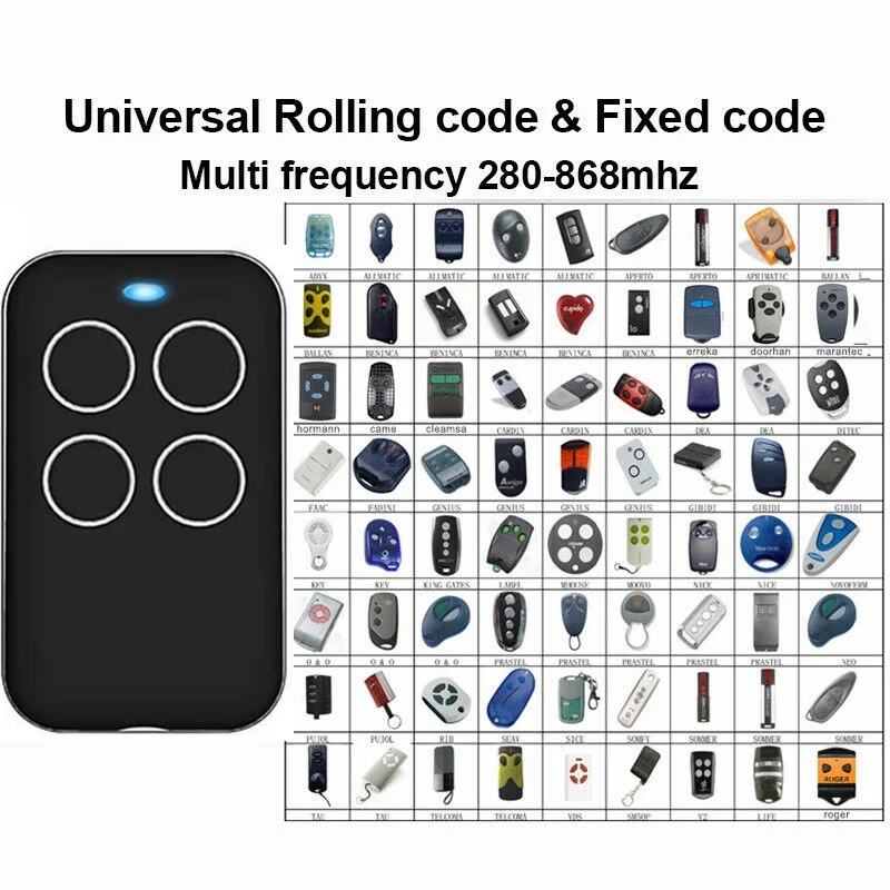 

universal Multi Frequency Rolling Code Remote Transmitter Clone /Duplicator 280MHz-868MHz for CAME MITTO DITEC NICE V2 ....