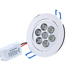 Светодиодный точечный светильник на потолок 3/5/7/9/12 Вт Алюминий Корпус угол луча поворотных 85-265 в теплый/холодный белый свет для дома Освещение офиса