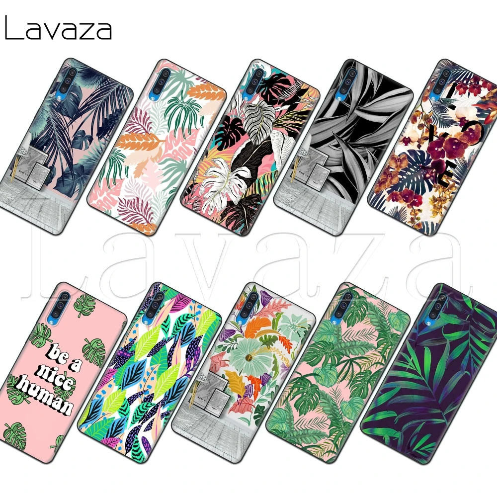 

Lavaza Tropical leaves Soft Silicone Case for Samsung Note A3 A5 A6 A7 A8 A9 A10 A30 A40 A50 A70 8 9 J6 Plus