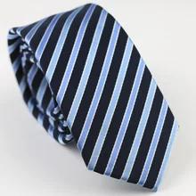 Мужские галстуки для костюма, дизайн, черные с небесно-голубым диагональные полосы шейный платок, тонкий галстук 7 см, платья, рубашки, свадебные галстуки Gravatas