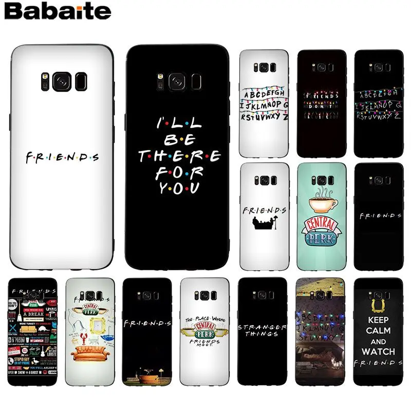 

Babaite Central Perk Coffee friends tv show Black Soft Shell Phone Case For GALAXY s5 s6 edge plus s7 edge s8 plus s9 plus