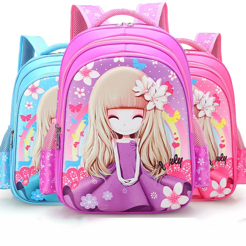 

2019 Girls princess Rugzak Primary School Backpacks Children School Bags kids Orthopedic backpack school bag Mochila Infantil