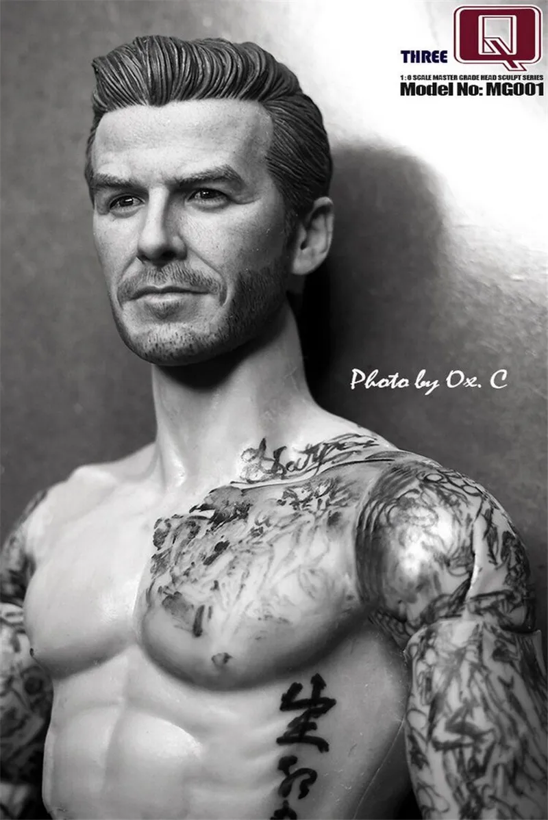 

THREEQ MG001 1/6 Soldiers Carved Head of David Beckham Action Figure Model