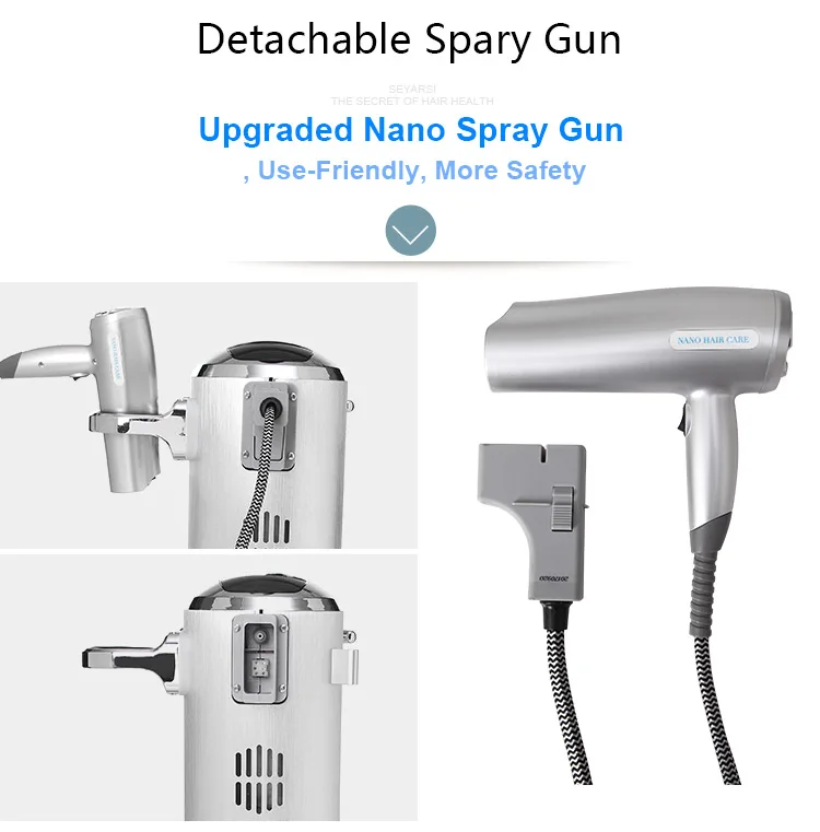 Máquina do Cuidado de Cabelo Regime de Aquecimento a Umidade do Cabelo Umidade da Pele Uso do Salão de Beleza de Cabelo Nano Steamer Máquina Ferramenta S68-ii 20 machine machine