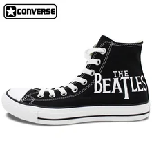 The Beatles Converse All Star Women Men Sneakers Boys Girls Hand Painted Shoes Custom Design Skateboarding Shoes Valentine’s Day