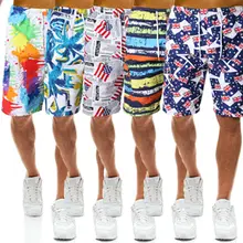 Новые стильные мужские плавательные трусы с принтом, пляжная одежда, Летние плавки, нижнее белье, трусы-боксеры, модные трусы, хит