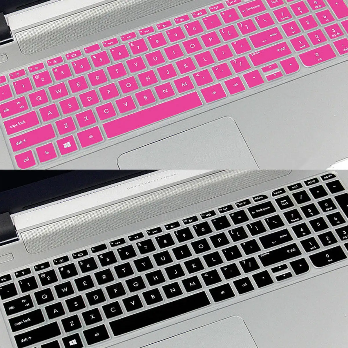 Transparent/Black/Blue/Purple/Rose Red Notebook Keyboard Protector Keyboard Cover for HP Pavilion 15