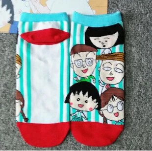 Лидер продаж года; модные хлопковые носки с героями мультфильмов Ms. Chibi Maruko - Цвет: SS9207