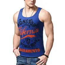 Брендовая одежда Фитнес на бретелях хлопок рубашка без рукавов бодибилдинг жилет Фитнес бренд костюмы облегающая одежда