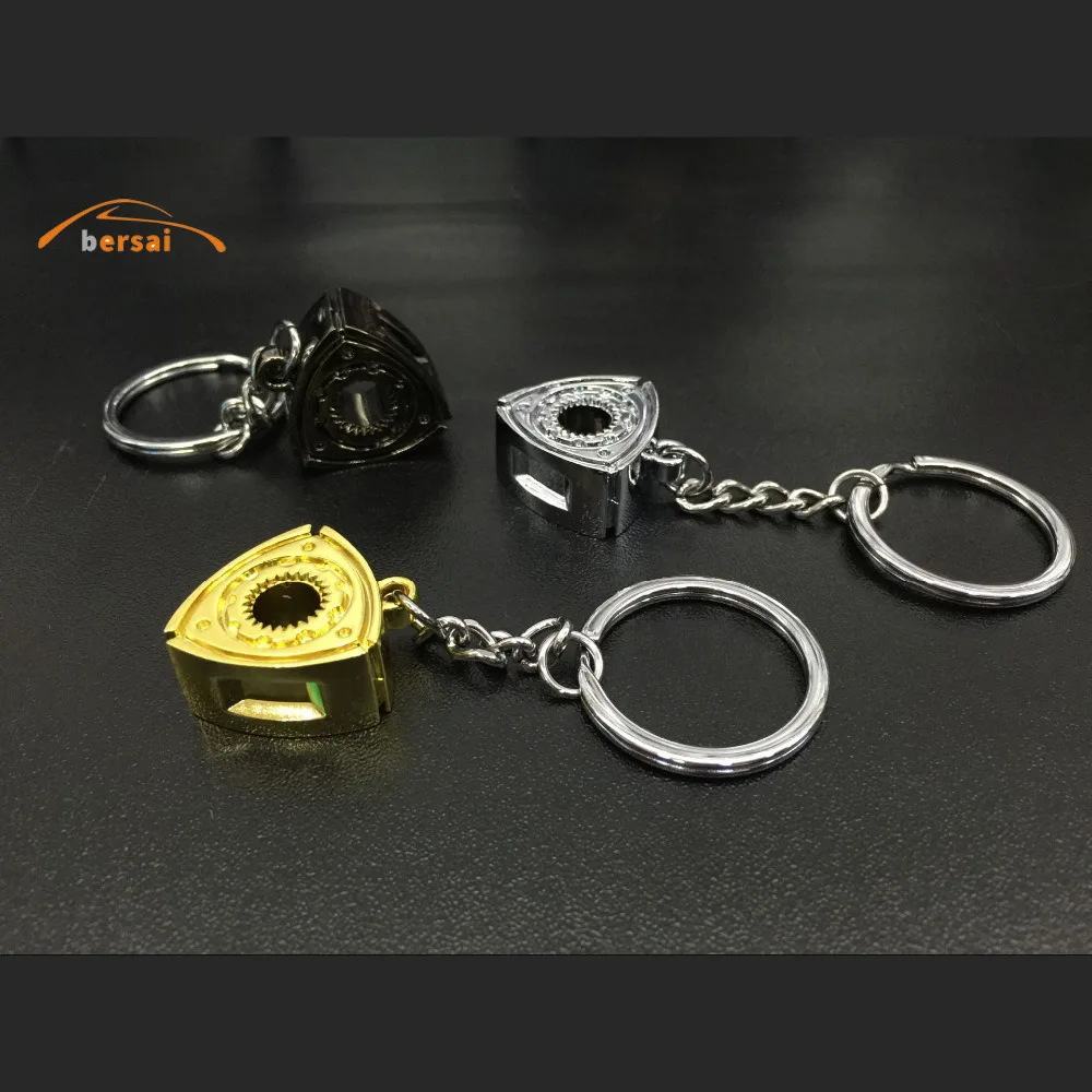 Upscale Luxury Metal Classic Rotor Engine Keychain Modified car key