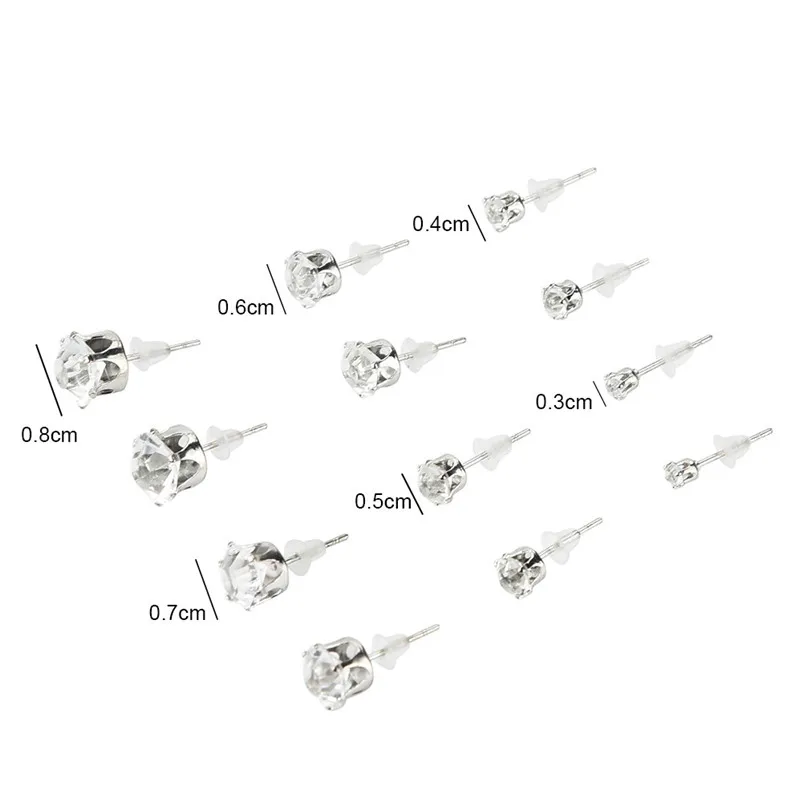 Earrings for women Trendy Women 6 Pair new Fashion Women Stud Earrings Jewelry for gift Boucles d'oreilles Brincos J04#N (5)