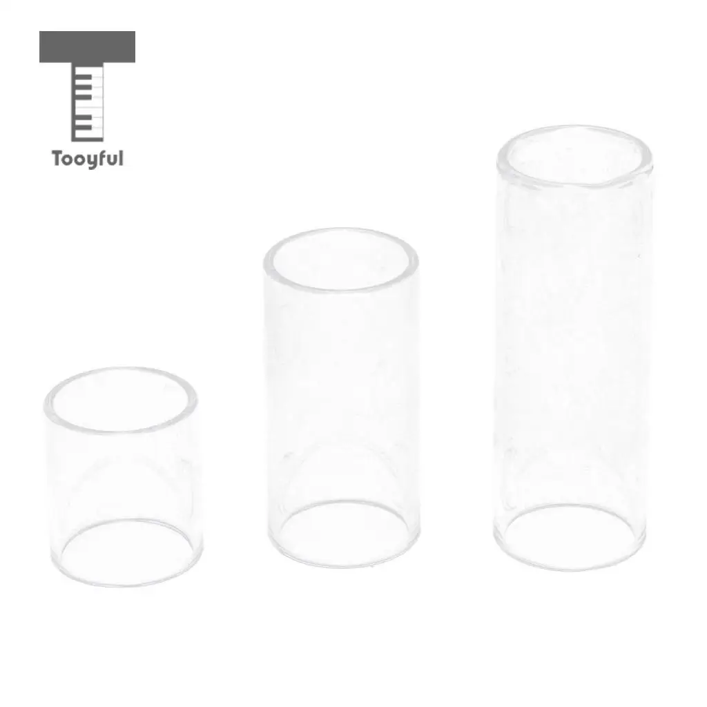 1 Set Glass Electric Guitar Slip Slides String Finger Glass Bottle Neck For Musical Stringed Instrument Accessories 28/50/69mm