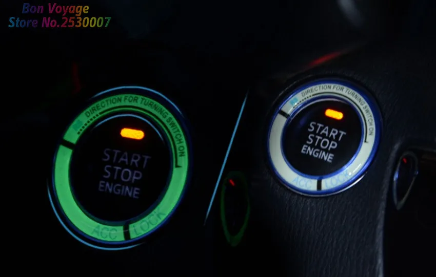 Lumiuous автомобильный двигатель старт/стоп ключ зажигания кольцо для Ford EDGE Explorer экспедиции EVOS начать C-MAX S-MAX B-MAX