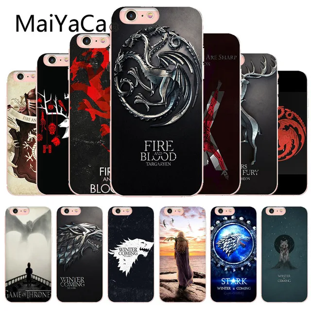 MaiYaCa Игра престолов Дом Таргариен для iPhone 4S 5C 5S 6S 7 8 Plus X XR XS MAX чехлы телефонов