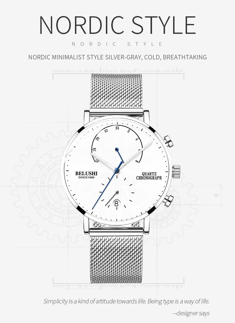 BELUSHI Модные кварцевые часы для мужчин Лидирующий бренд ультра-тонкие кожаные мужские часы водонепроницаемые мужские АВТО часы с датой Relogio Masculino