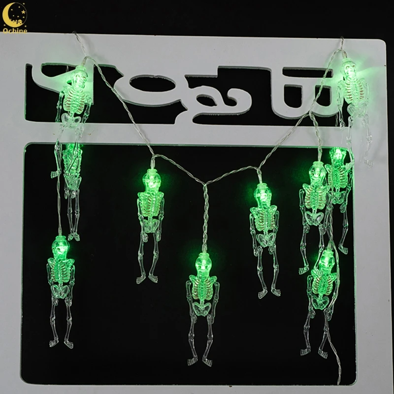 

Ochine Mini Led Light Skeleton Shape Lights LED 4 Colors Halloween Party Decoration