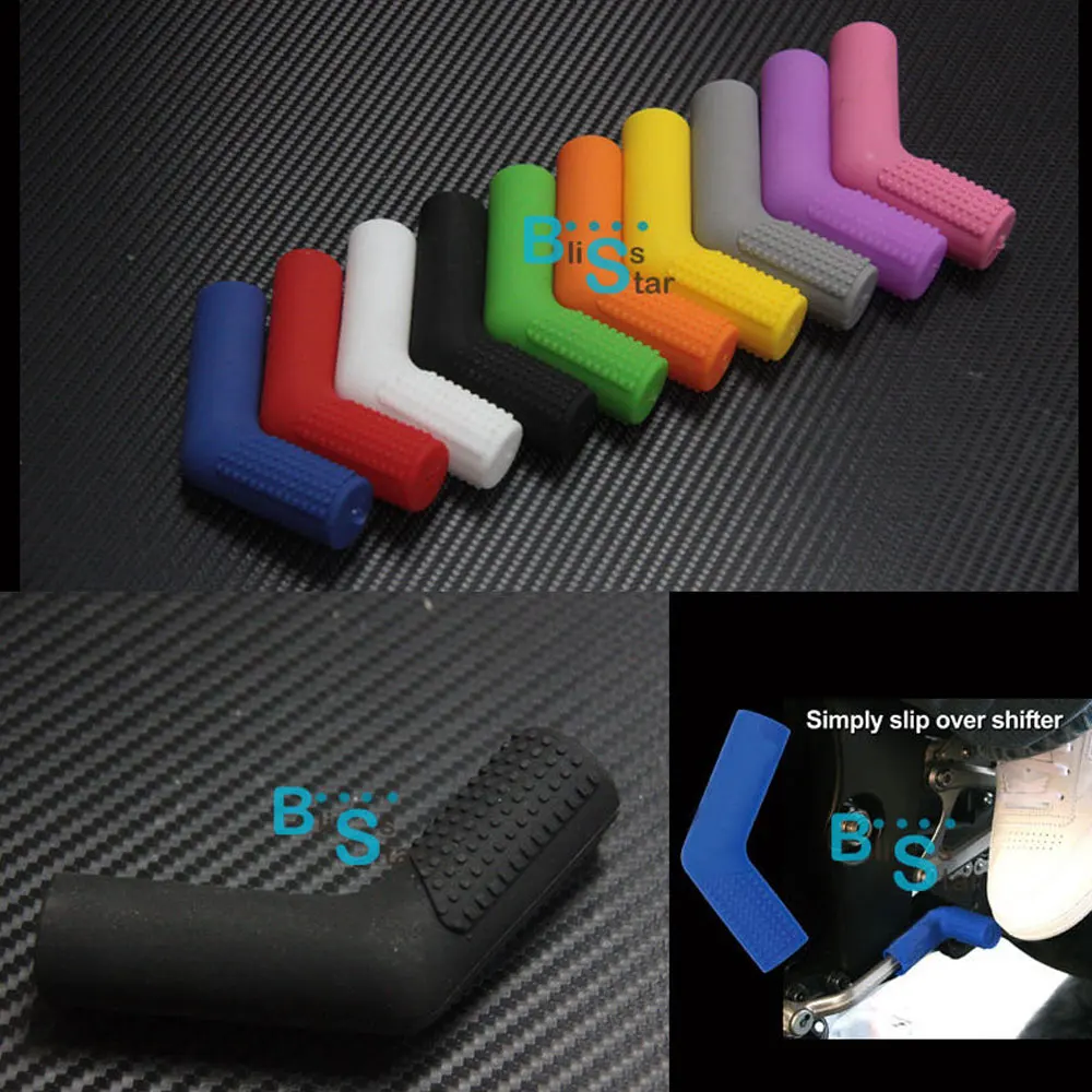Black Rubber Shifter Sock Boot Shoe Protector Shift Cover Motorcycle Dirtbike