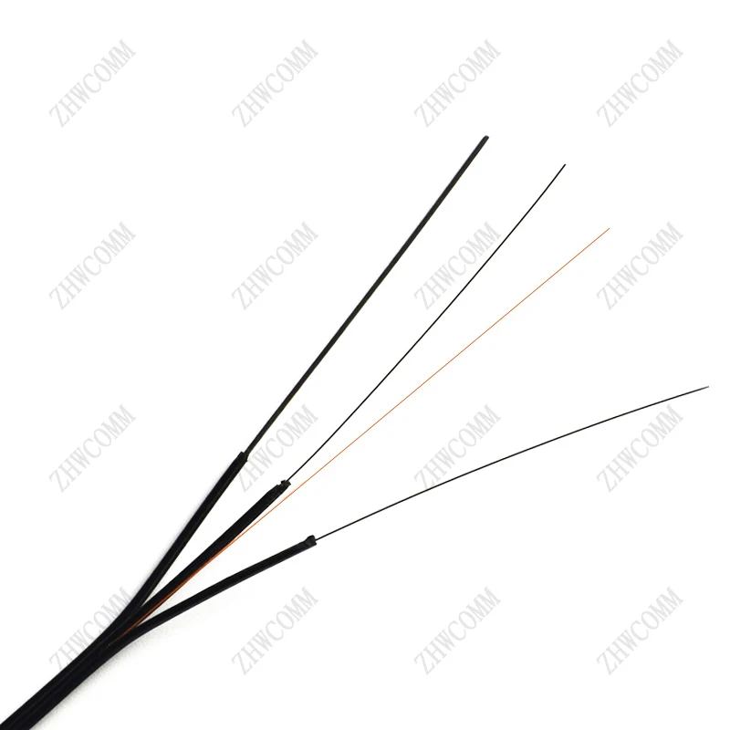 ZHWCOMM 1000 м/рулон 1 core 3 стальной провод наружный оптоволоконный кабель FTTH Одиночный