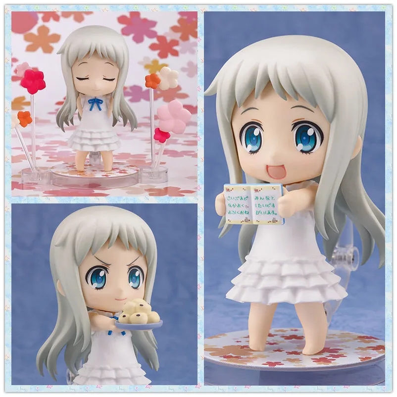 MCR Anime 10cm Q version that flower Honma Meiko movable action figure toys collection christmas toy doll with box
