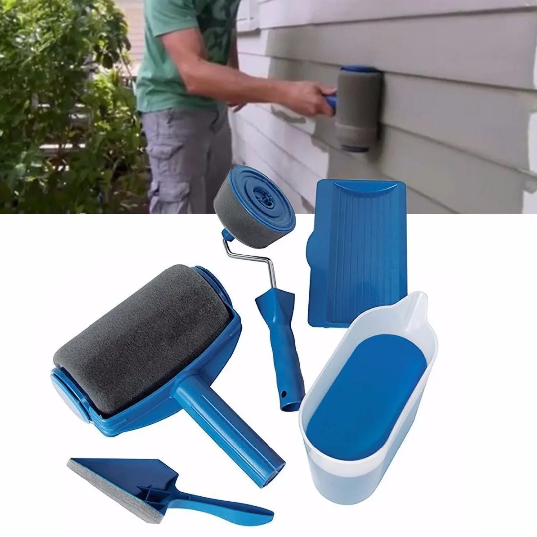 

5 Pcs DIY Paint Roller Kit Room Wall Painting Runner Pintar Facil Decoration