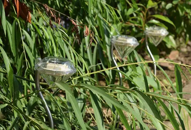  Led Solar Lights For Garden Decoration Diamond Shape Solar Lamp Outdoor Waterproof Bulb Pathway Landscape Ground Street Lamp (4)