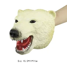 Forest Animals Polar Bear Big Wolf Labrador Rhinoceros Model Action Figure PVC Cute Animal Dolls Toys For Children Gift oenux original savage wild animal wolf action figure gray wolf beast wolves model figurine pvc high quality collection toys gift