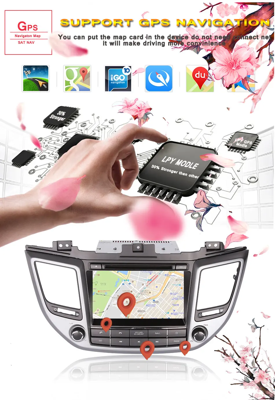 Perfect 4G+64G Octa 8 core android 9.0 car dvd for Hyundai Tucson/IX35 2016 2017 2018 multimedia car radio gps Headunit Tape recorder 6