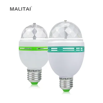 

Smart Auto Rotating RGB Bulb LED Stage light E27 3W 6W AC110V-220V Home Party Disco lamp Dance Entertainment Decor lighting